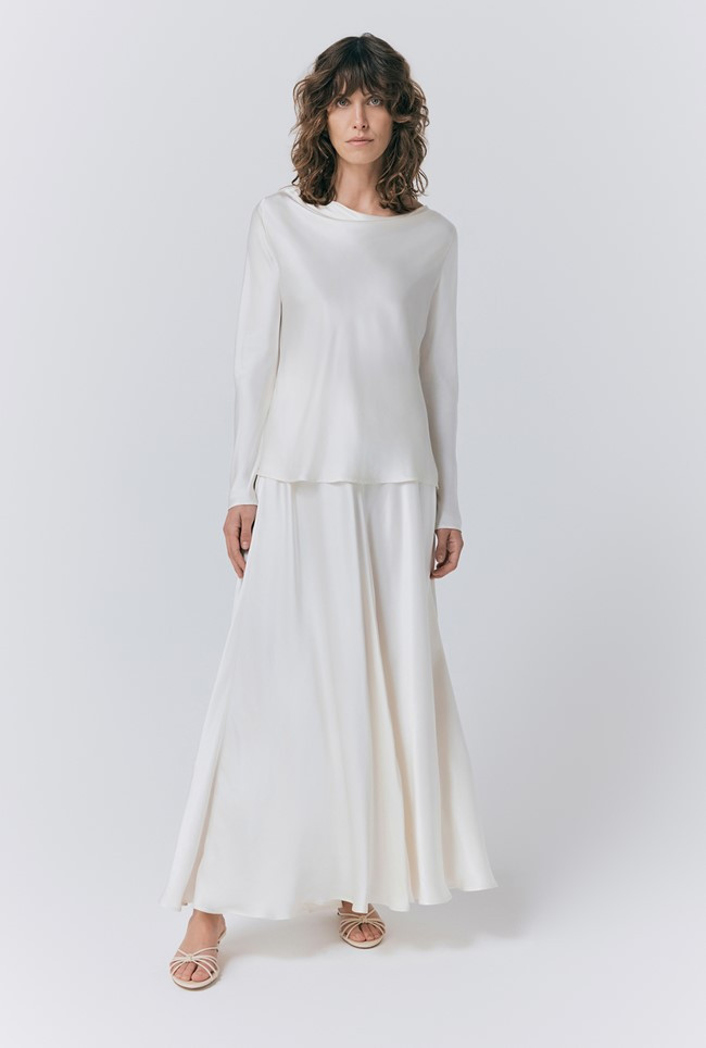 Colette Satin Maxi Skirt | Ghost