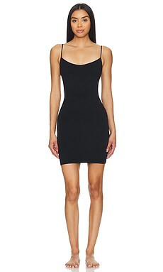 Free People Seamless Mini Slip in Black from Revolve.com | Revolve Clothing (Global)