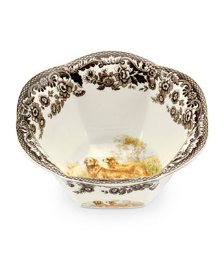 Spode Woodland  Golden Retriever Nut Bowl - Macy's | Macy's