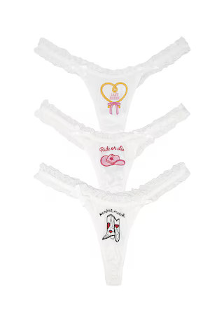 Bachelorette Thong Panty Pack of 3
                    
                    For Love & Lemons | Revolve Clothing (Global)