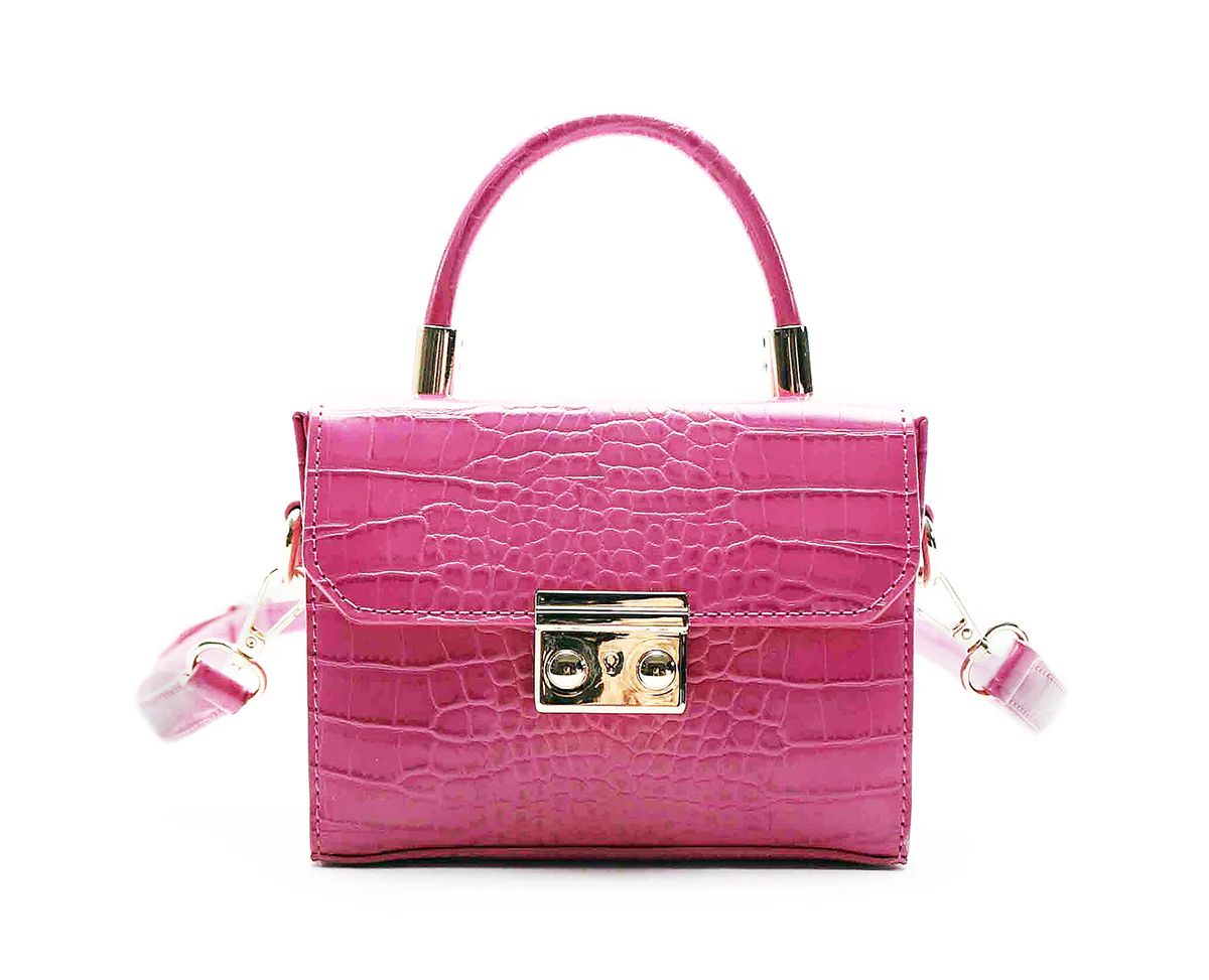 Top Handle Lock Front Mini Satchel | Charming Charlie