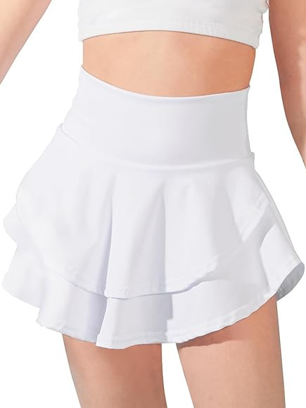 Soudittur Girls Tennis Skirt with Shorts Kids Golf Clothes High Waisted Toddler Athletic Skort wi... | Amazon (US)