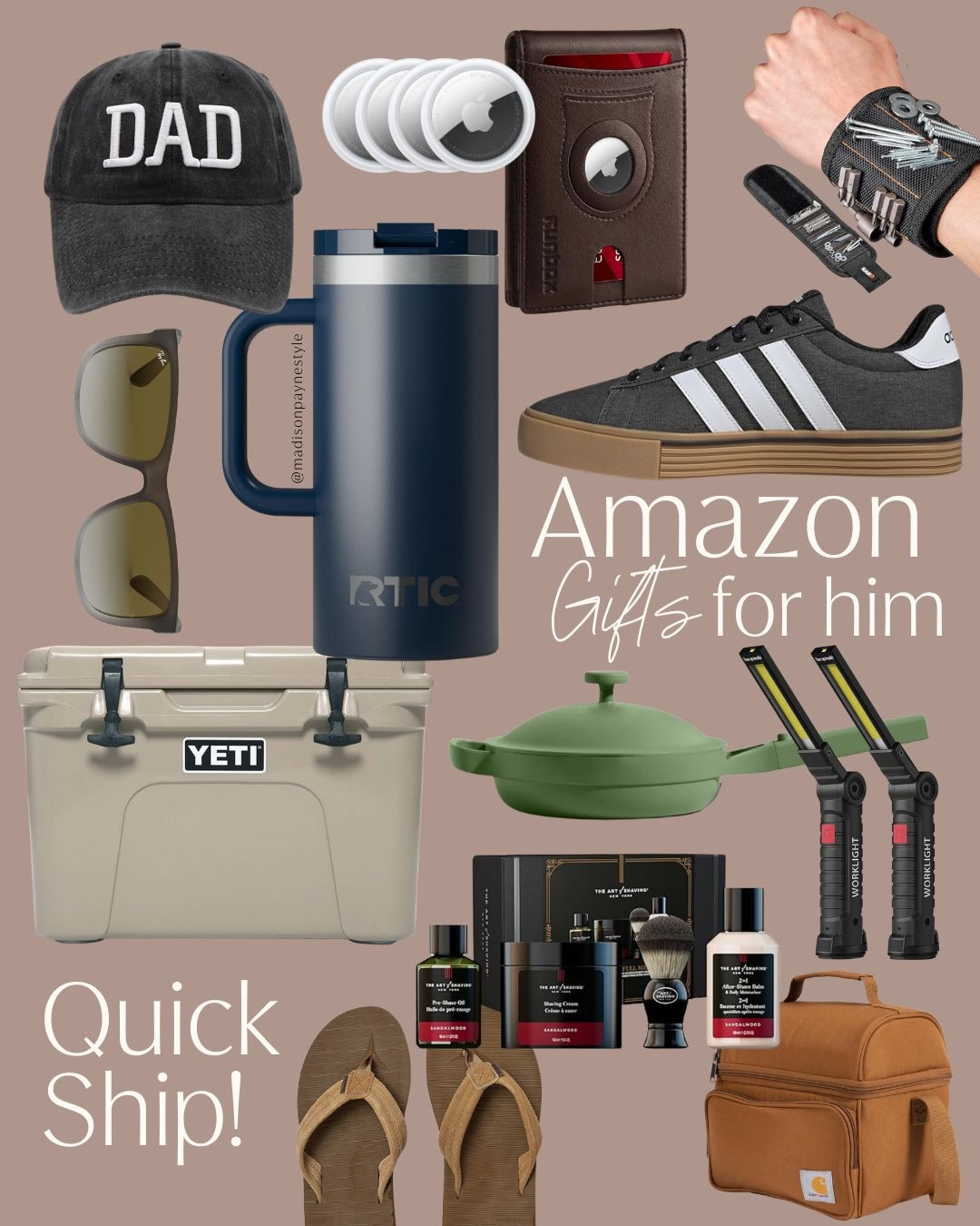 Amazon Gifts For Him 🛠️⚾️ 2 Day shipping on Father’s Day gifts for every budget🧢 gift ideas as low as $9 😱

Father’s Day, gifts for him, Father’s Day gifts, Amazon gifts, Amazon gifts for him, gift guide, Amazon gift guide, men’s gift guide, Madison Payne 

#LTKMens #LTKGiftGuide #LTKFindsUnder100