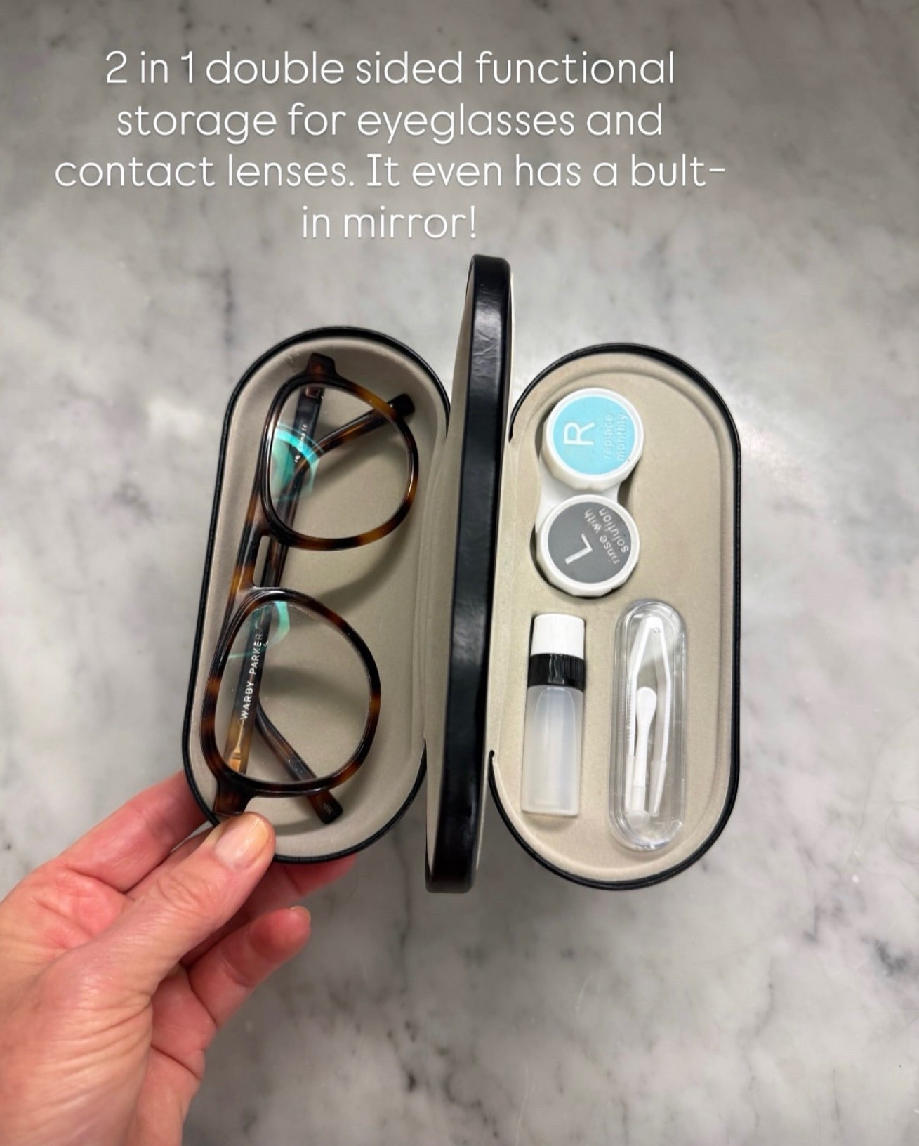 Love this for trips or travel especially eyeglass/contact case with mirror

#LTKOver40 #LTKTravel