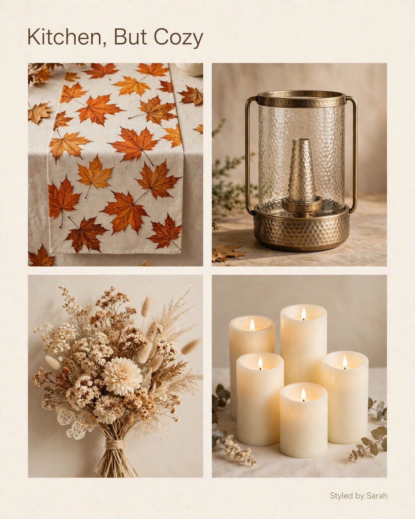 Kitchen, But Cozy

Shop my cozy fall home picks below!     

Affiliate links — I earn from qualifying purchases 

 #StyledBySarah #FallDecor #HomeDecor #LTKHome #CozyHome