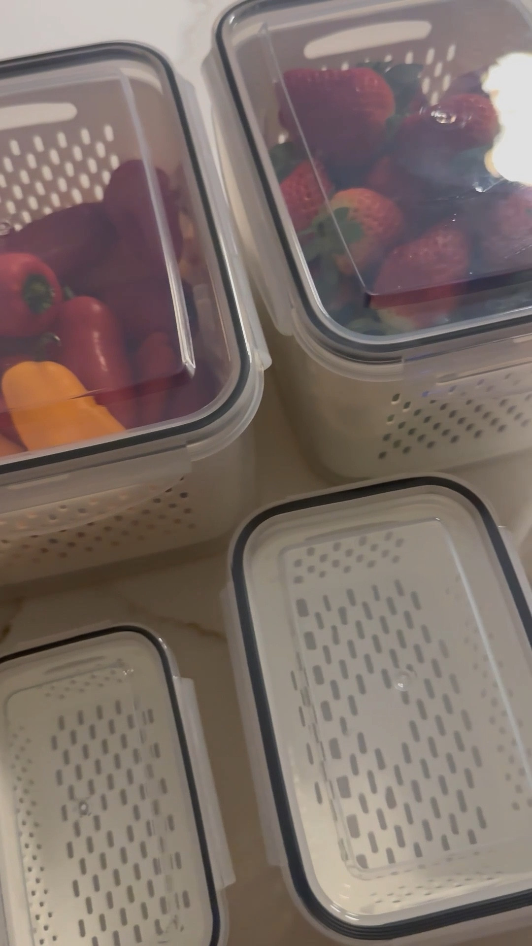 I desperately needed new containers for my fruits and veggies, and snagged these! #fruitsandveggies #freshfruit #freshveggies #fruitcontainer #fruitstorage #veggiecontainer #veggiestorage 

#LTKHome #LTKmomlife #LTKSaleAlert