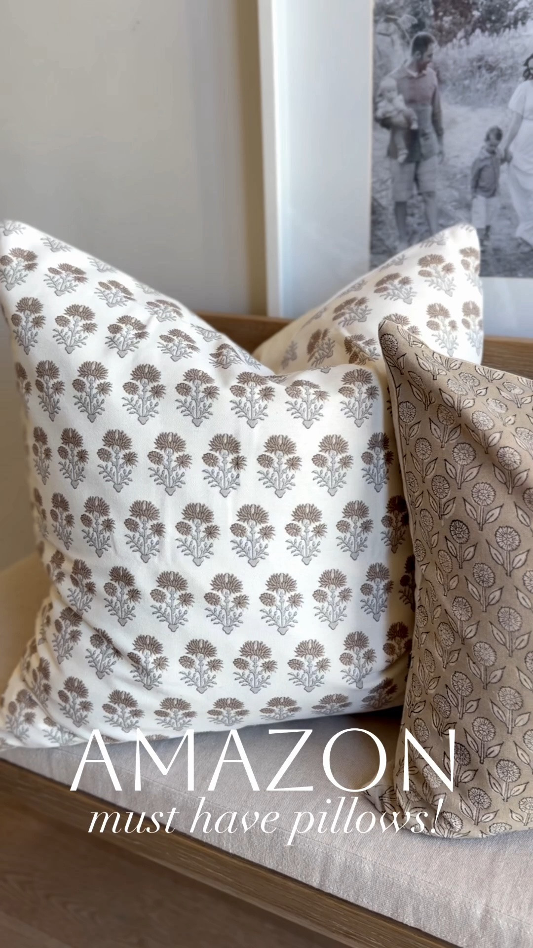 24x24 (qty 2) in the farmhouse floral vintage walnut 
20x20 (qty 2) in the hand blocked print in the muslin beige 

26x26 insert for large one and 22x22 for smaller— I go one size up so they’re more full!

#primedaydeals #amazon

#LTKdayinmylife #LTKHome #LTKSaleAlert