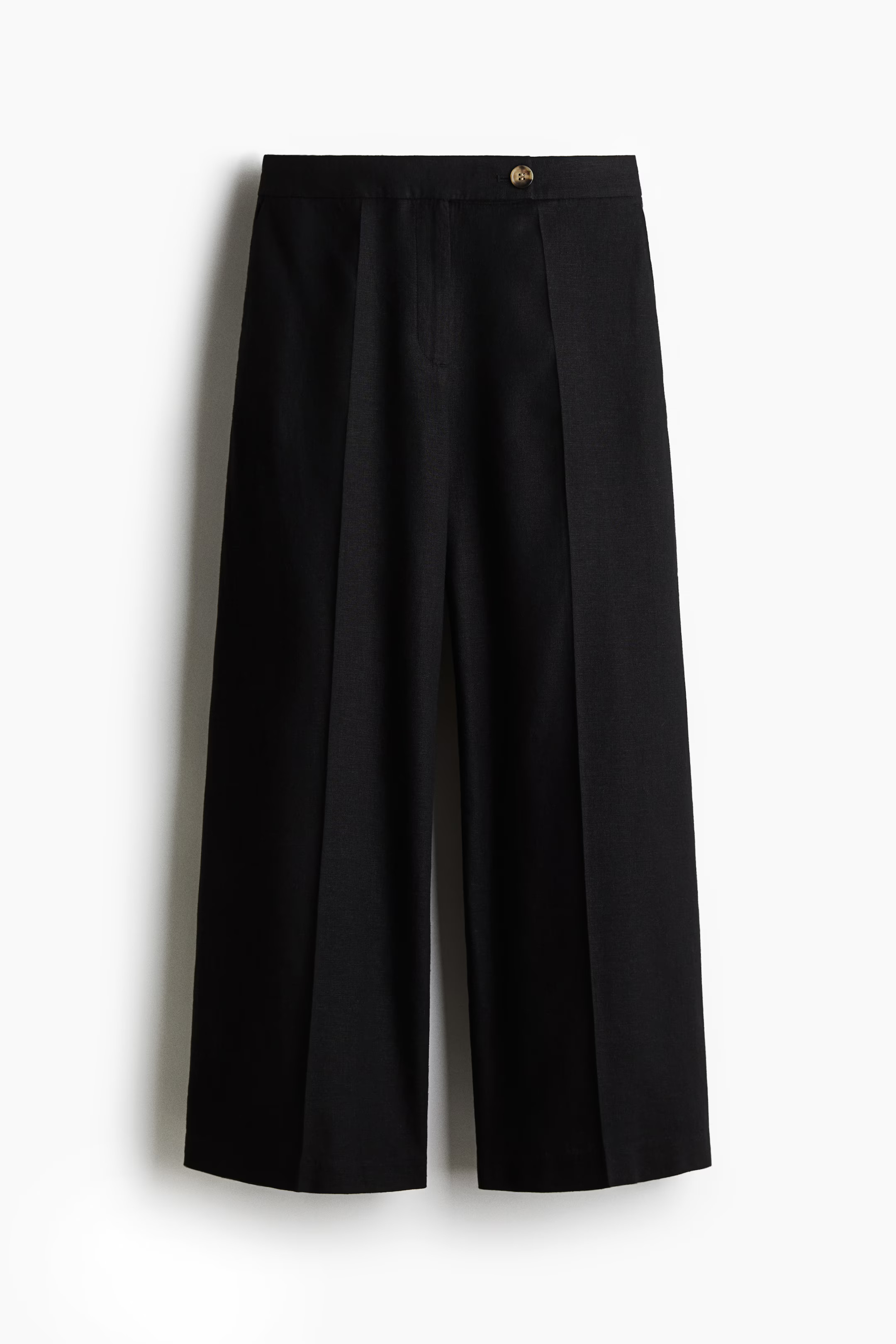 Tailored linen-blend trousers | H&M (UK, MY, IN, SG, PH, TW, HK)