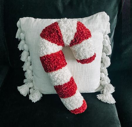 Christmas Sherpa candy cane shaped pillow for under  $23 looks just like the pottery barn one that is $60 make sure to order before they sell out 

#pbdupe #christmasdecor #candycsnepillow #affordablestyle  

#LTKHoliday #LTKhome #LTKsalealert
