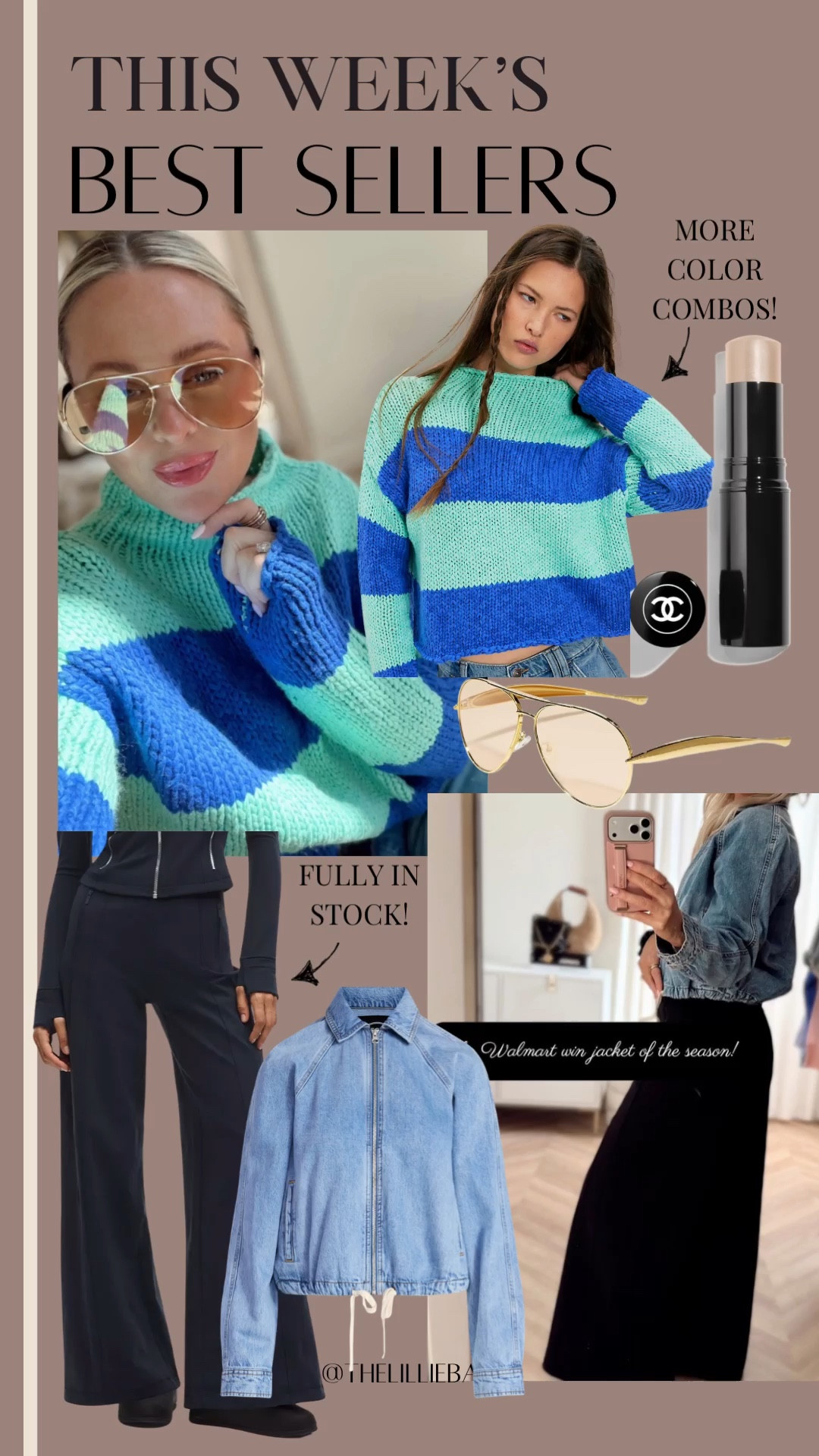 Best sellers of the week! Styled with the viral Lululemon pants. Wearing smalls in both ✨ 

Date night. Denim. Vacation outfits beach. Work outfits. Sweater  

#LTKSeasonal #LTKootd