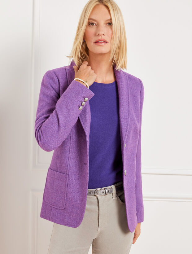 Classic Shetland Blazer - Herringbone | Talbots