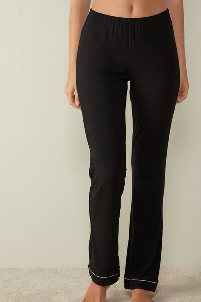 Intimissimi Long Micromodal Trousers Woman Black Size S | Intimissimi (US)