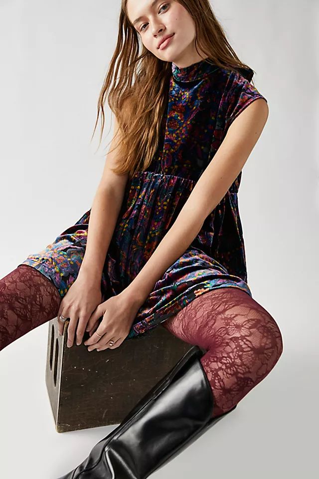 All The Time Velvet Mini Dress | Free People (Global - UK&FR Excluded)