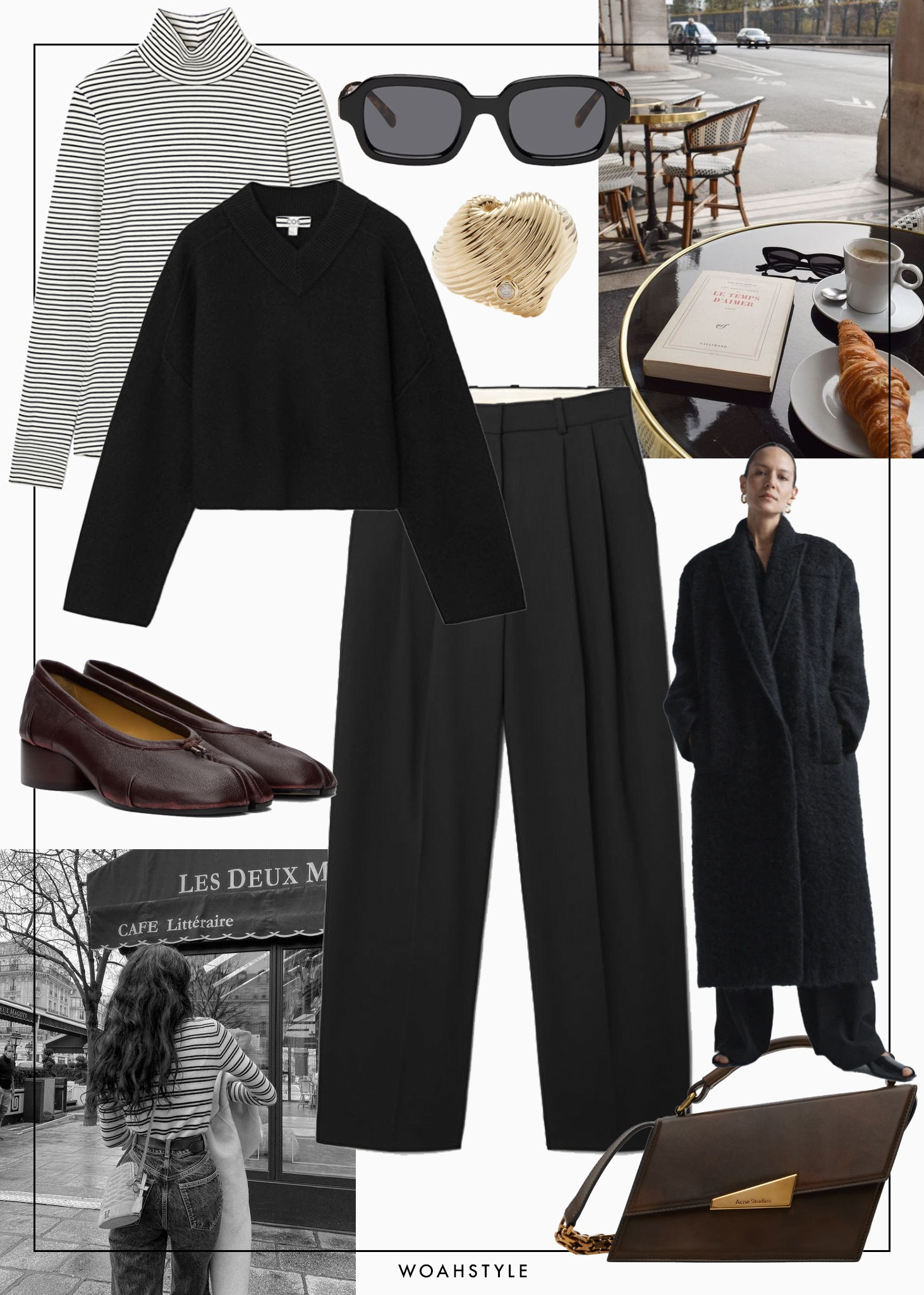 Brown maison margeila tabi ballerina flats with an acne studios bag (on sale)  The mohair coat is from Raey via Matches fashion. Trousers, sweater and turtleneck from COS. 

#LTKworkwear #LTKstyletip #LTKsalealert