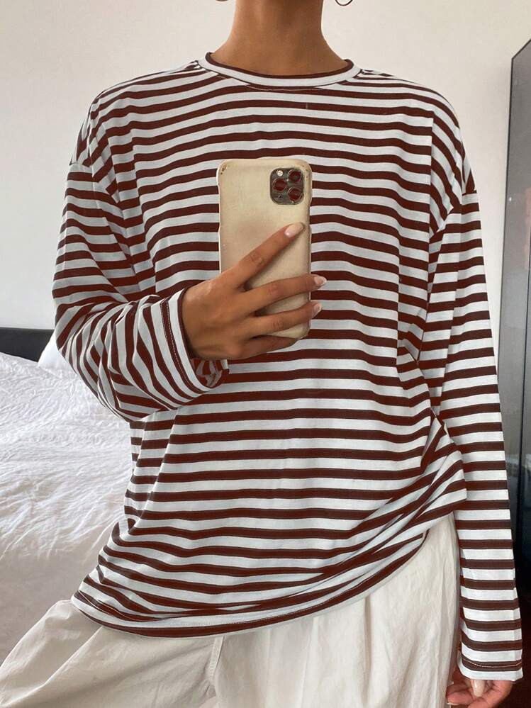 Long sleeve striped shirt | SHEIN