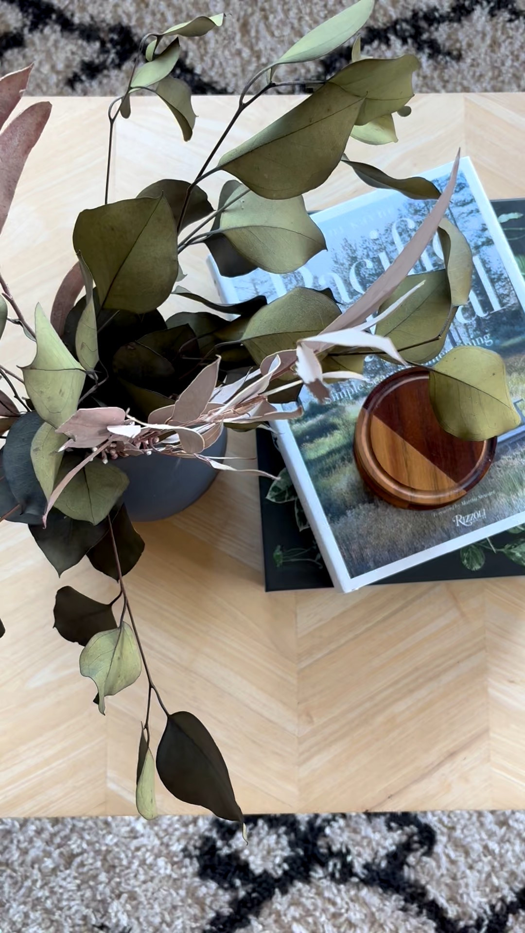 Coffee table styling: books, puzzles, coasters, and dried greenery for organic modern functional look

#LTKHome #LTKSeasonal