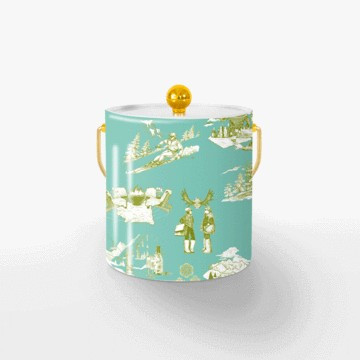 Après Ski Toile Ice Bucket | Katie Kime Inc
