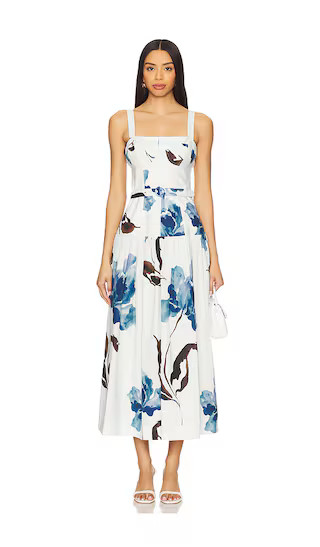 Lidia Dress in Alena Blue Floral | Revolve Clothing (Global)
