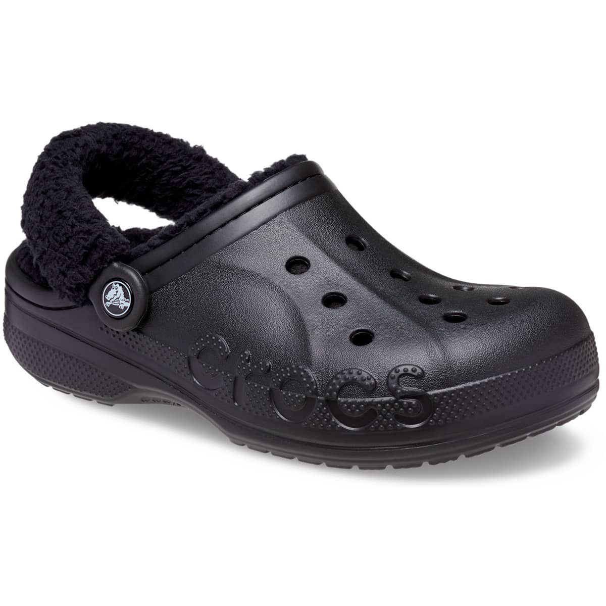 Crocs Adult Baya Lined Fuzz Strap Clog Slippers | Target