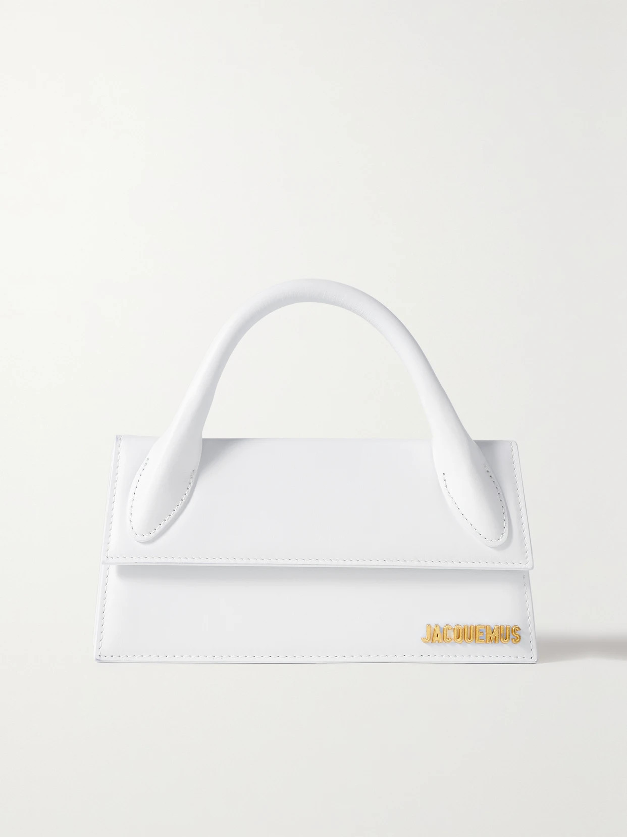 Jacquemus - The Chiquito Long Leather Tote - White | NET-A-PORTER (US)