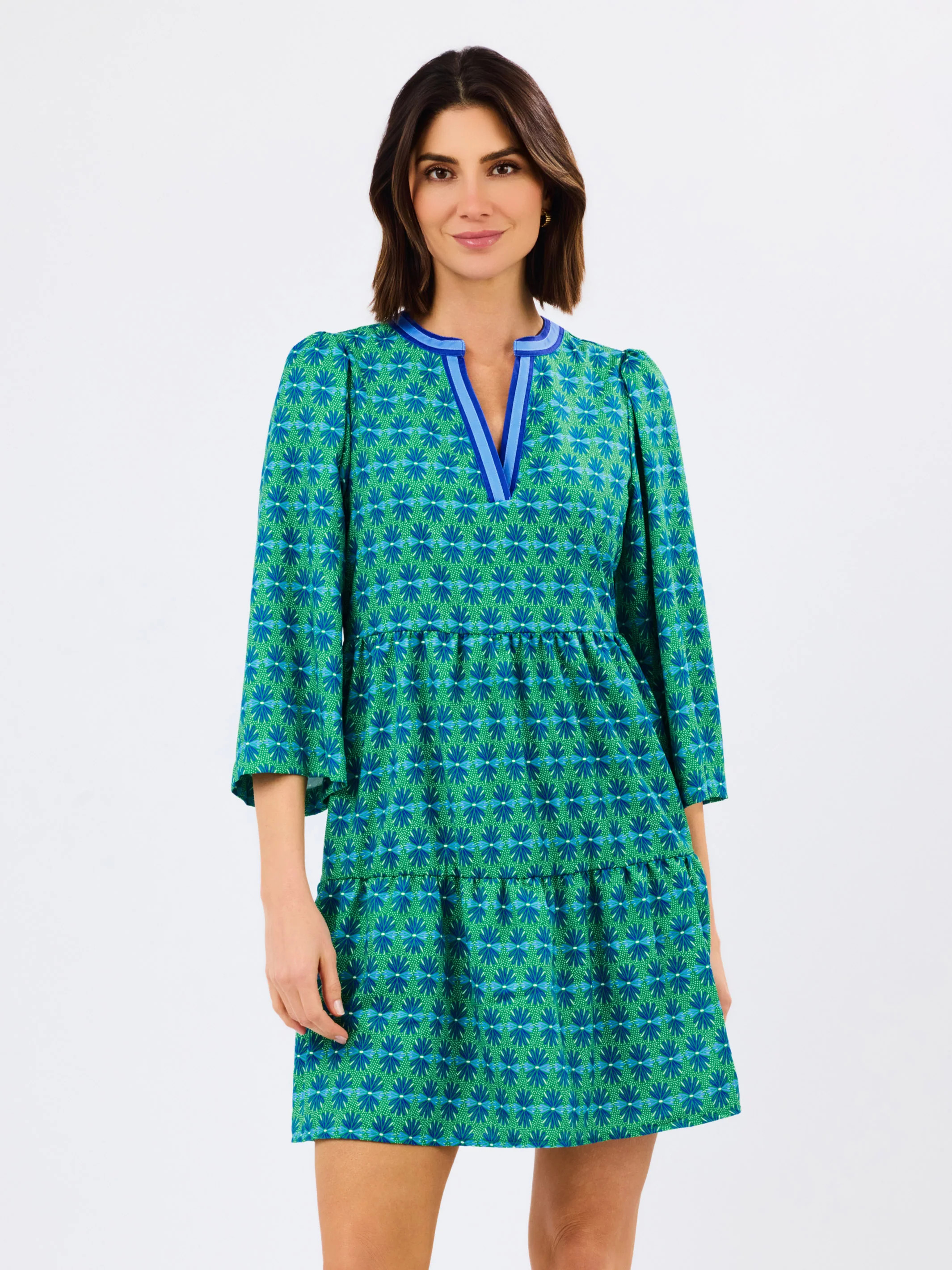 Cooper Dress | Daisy Chain Green | Mary Square
