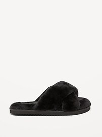 Cozy Faux Fur Slide Slippers for Women | Old Navy (US)