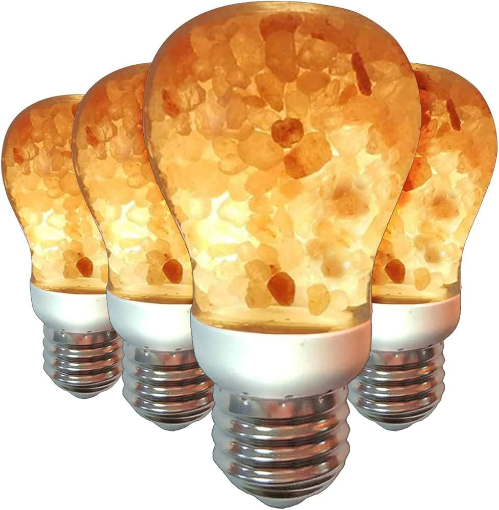 Himalayan Glow LED Light Bulb, Patent Design 60-Watt Equivalent, Warm Amber Glow, Salt Bulb Light... | Amazon (US)