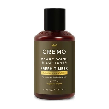 Cremo 2-in-1 Beard Wash & Softener Fresh Timber Scent 6 fl oz | Walmart (US)