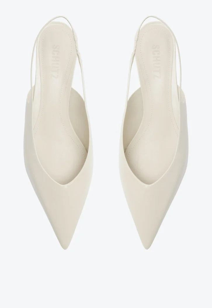 Sapato Mule Branca Schutz Adelle Couro | ZZ Mall (BR)