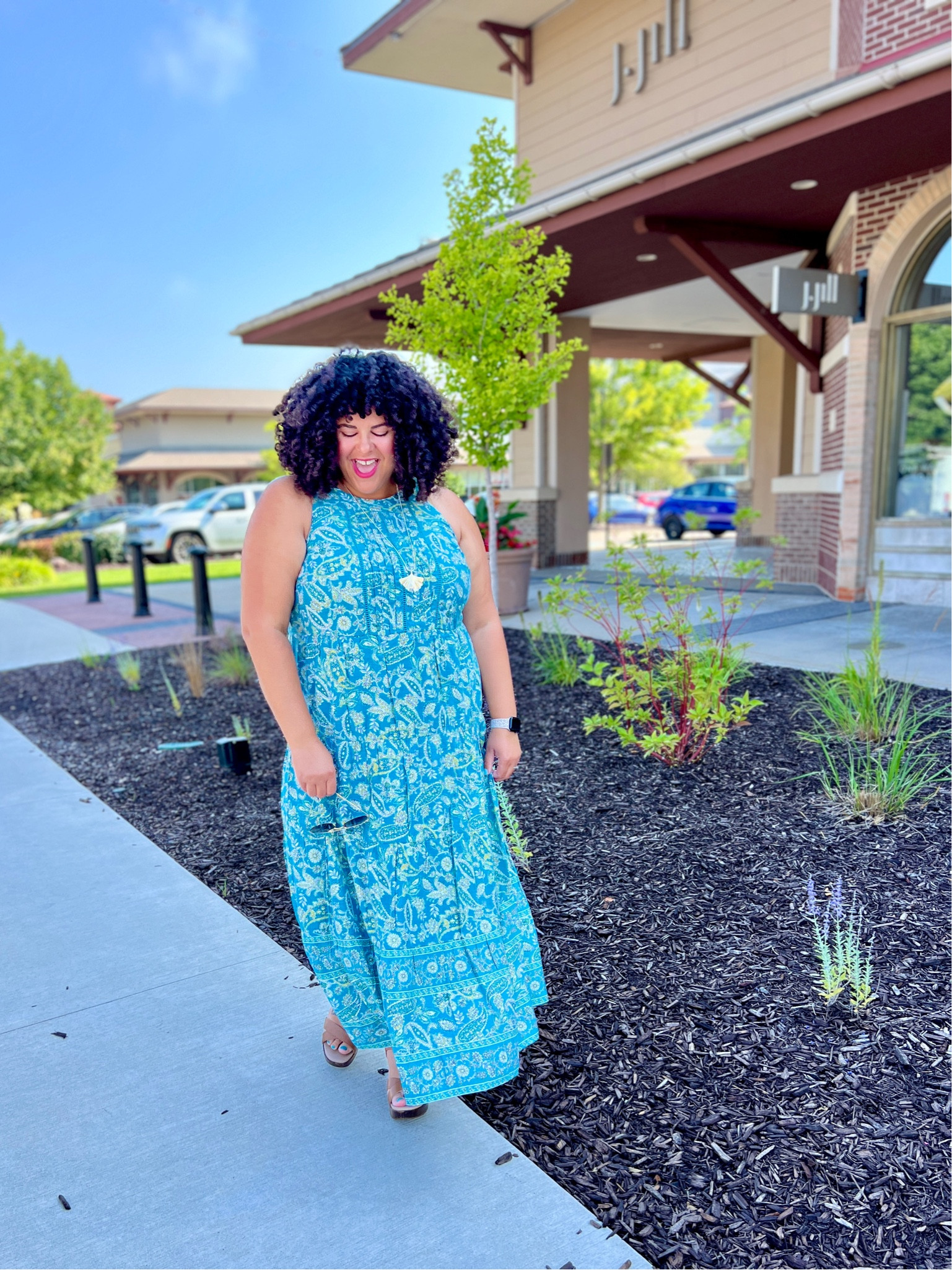 #sponsored Paisley print tiered maxi dress. Pop a denim jacket over it for a late summer/early fall transitional piece. Comes in sizes XS-4X.

#maxidress

#LTKSeasonal #LTKOver40 #LTKMidsize