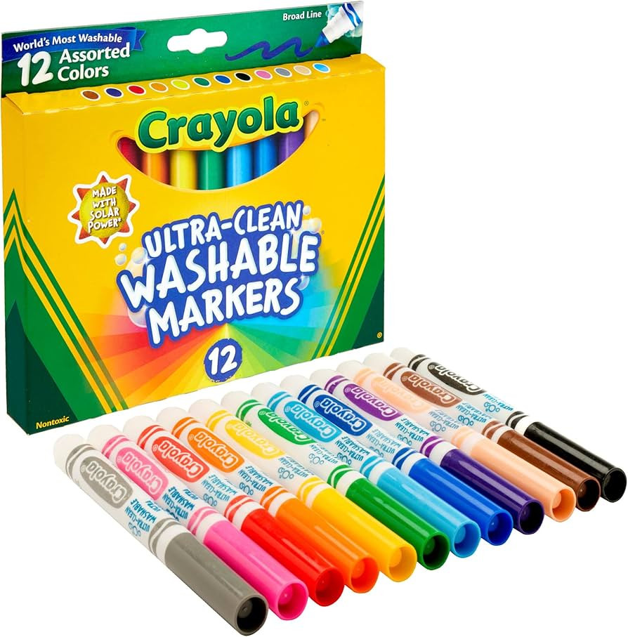 Crayola Ultra Clean Markers 12ct | Amazon (US)