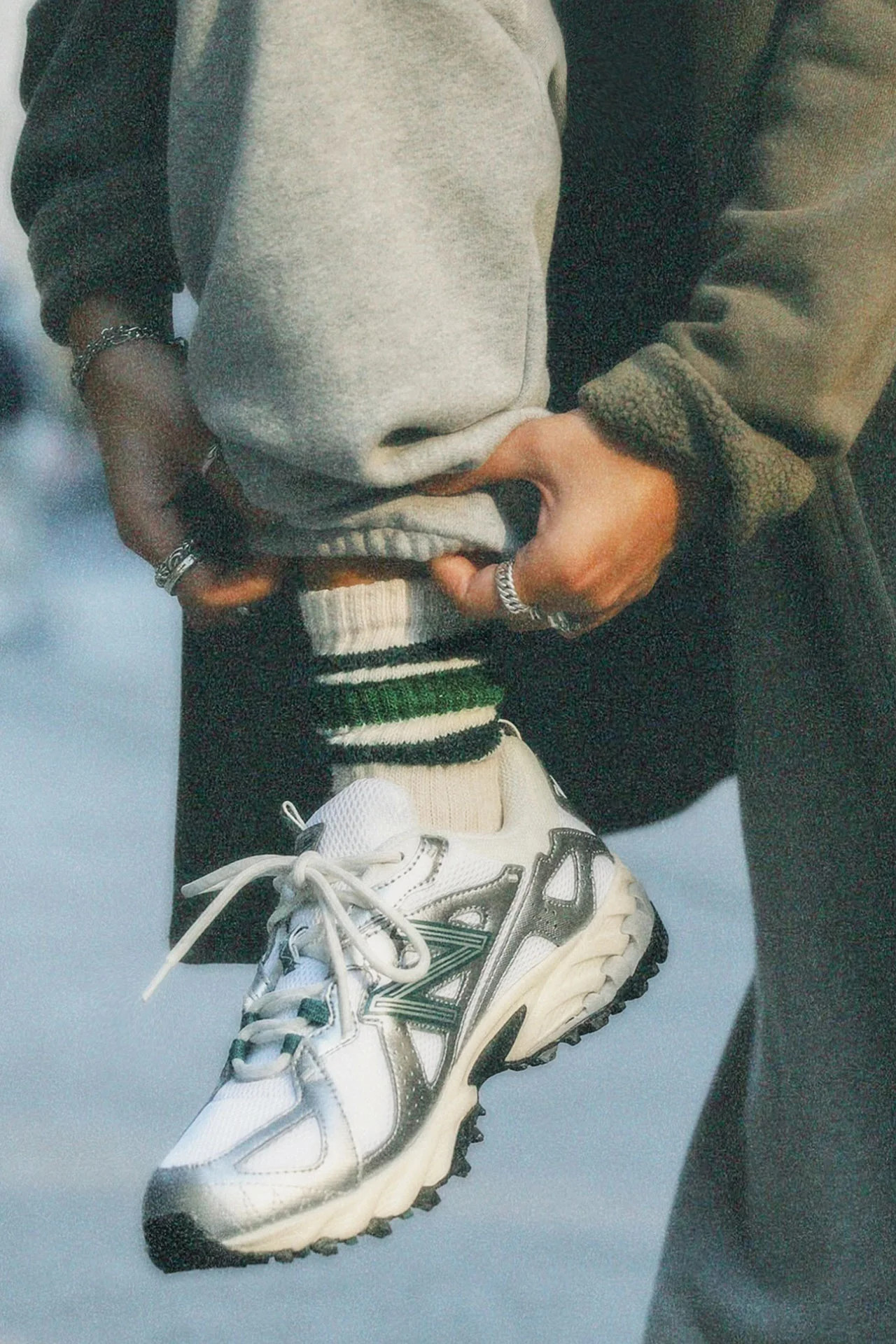 Classic Stripe Sock - Forest/Green | Joah Brown