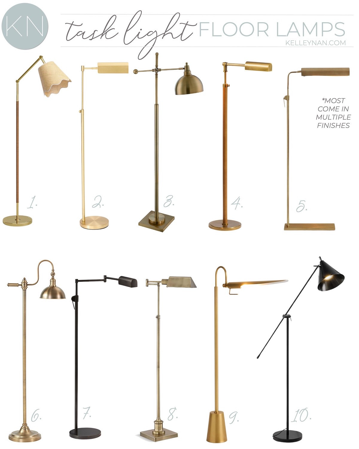 Floor lamps can slide in about any size space and provide great light without taking up any surface space. Here are some of my top task light floor lamp pics that would fit well in a bedroom, office, living room and more. lighting decor brass floor lamp adjustable floor lamp black floor lamp home lighting#LTKStyleTip

#LTKSaleAlert #LTKHome