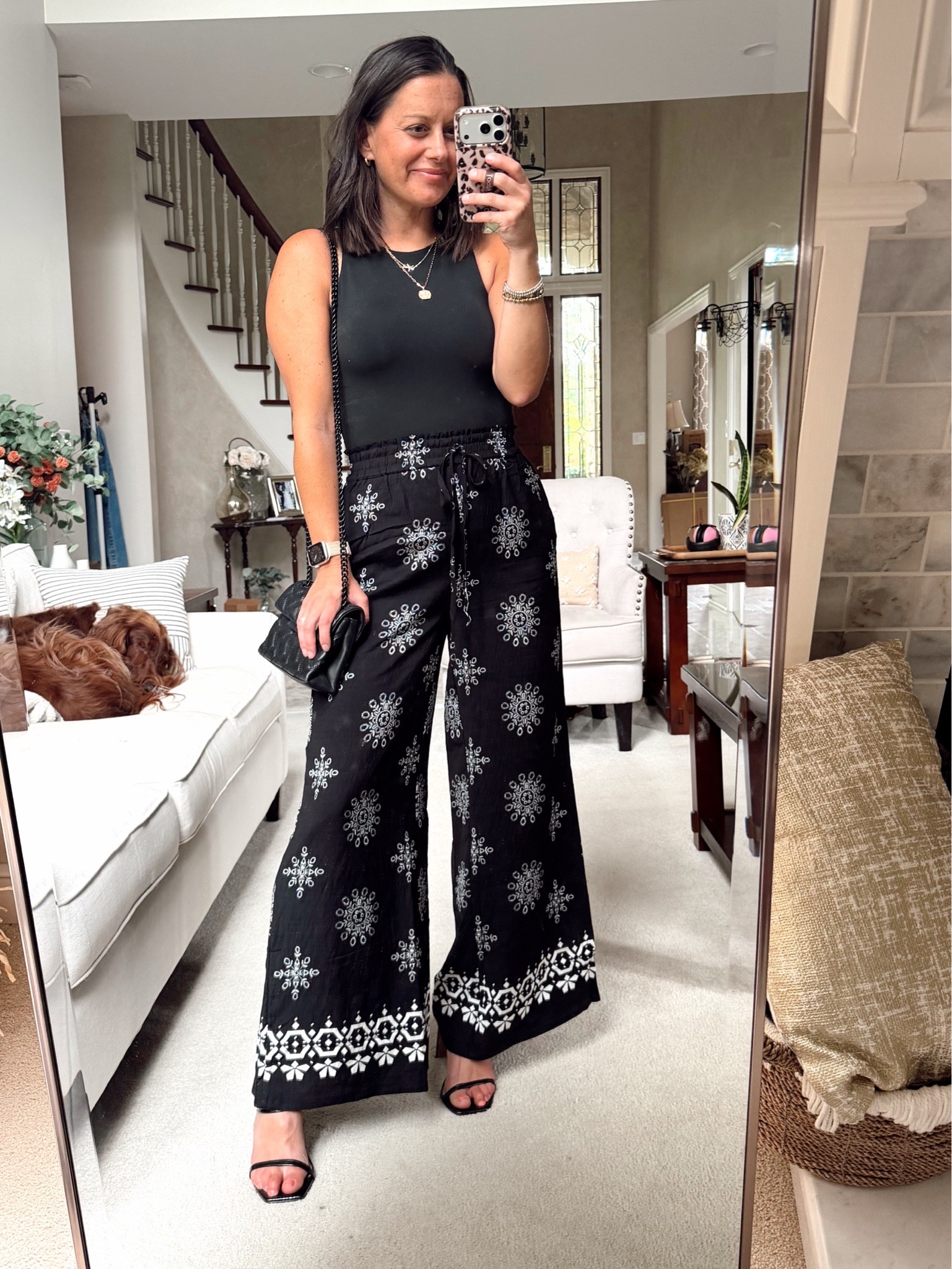 Summer date night or girls night outfit idea! Bodysuit and pants run true to size! Wearing a small in both.

#LTKootd #LTKOver40 #LTKgrwm