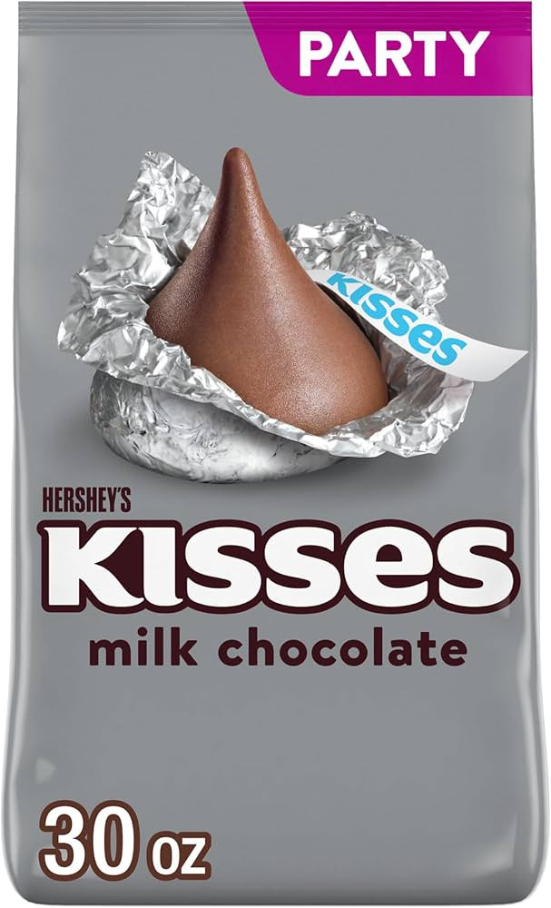 HERSHEY'S KISSES Milk Chocolate Candy Bulk Party Pack, 30 oz | Amazon (US)