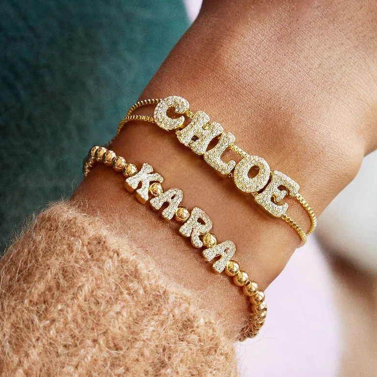 Pisa Custom Bracelet - Gold/Pav\u00e9 | BaubleBar