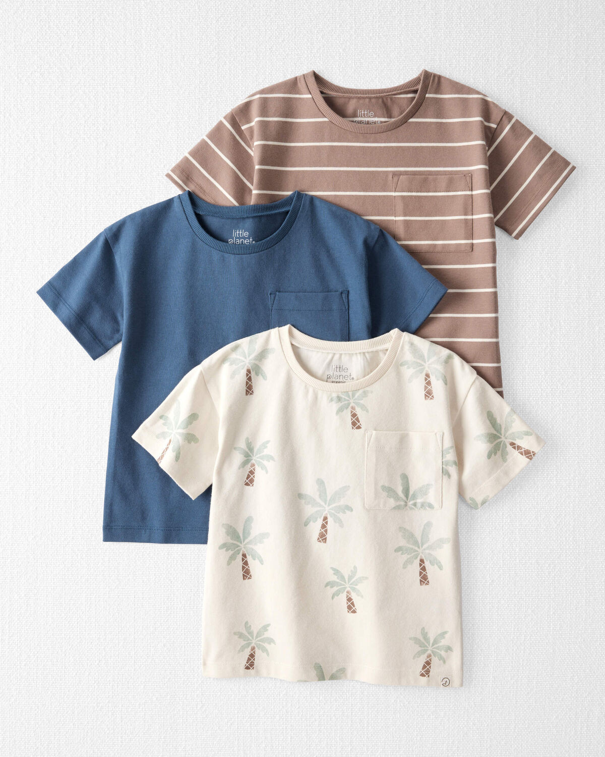 Toddler 3-Pack Organic Cotton Tees - Little Planet | Carter's | Carter's Inc
