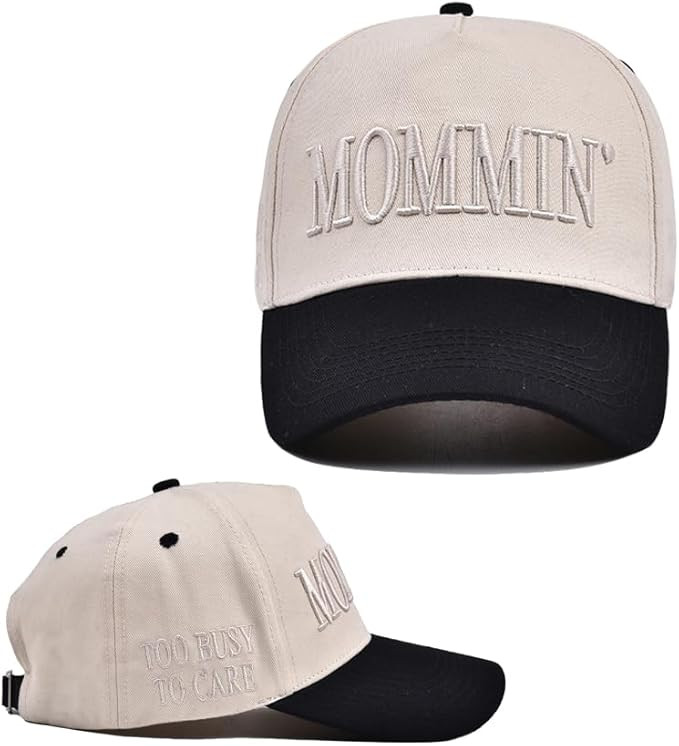 Mommin Trucker Hat,Vintage Two-Tone Women's Baseball Cap with Mommin Embroidery AdjustableHat for... | Amazon (US)
