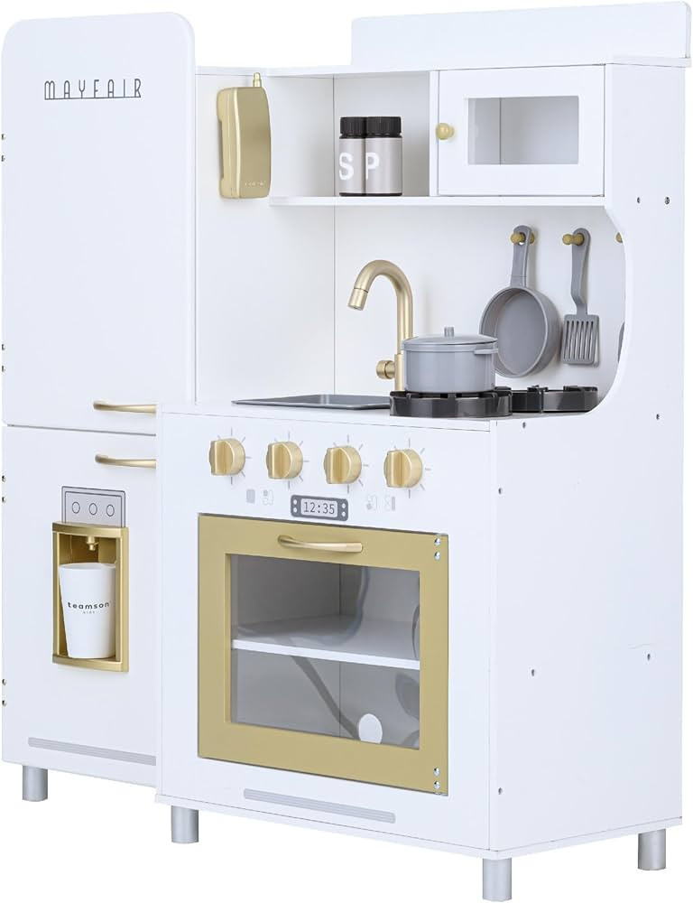 Teamson Kids - Children Play Kitchen Sets, Toddler Girls Pretend Kitchen Set Ages 2-6, Kitchen To... | Amazon (US)