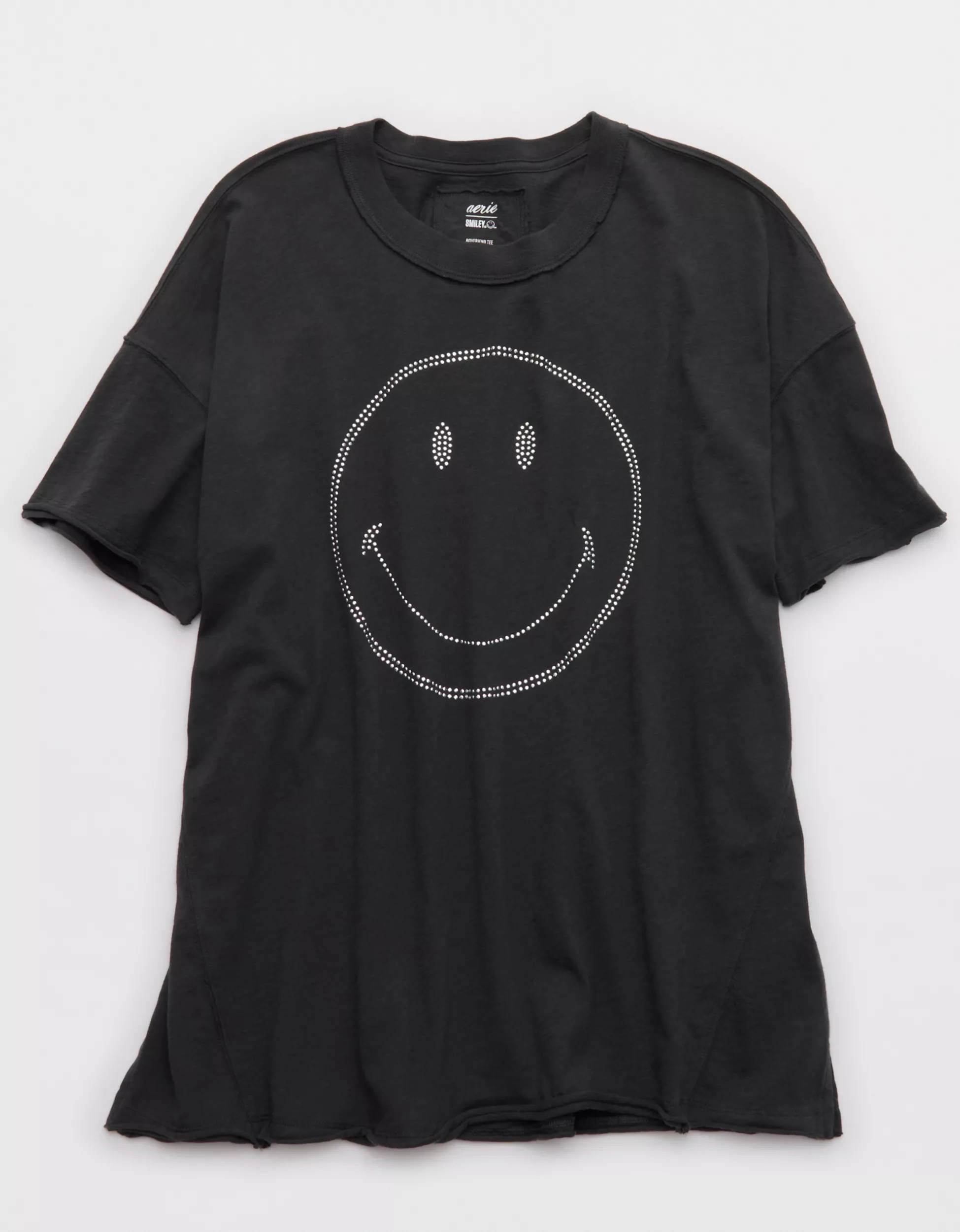 Aerie | Smiley® Oversized Crew Boyfriend T-Shirt | Aerie