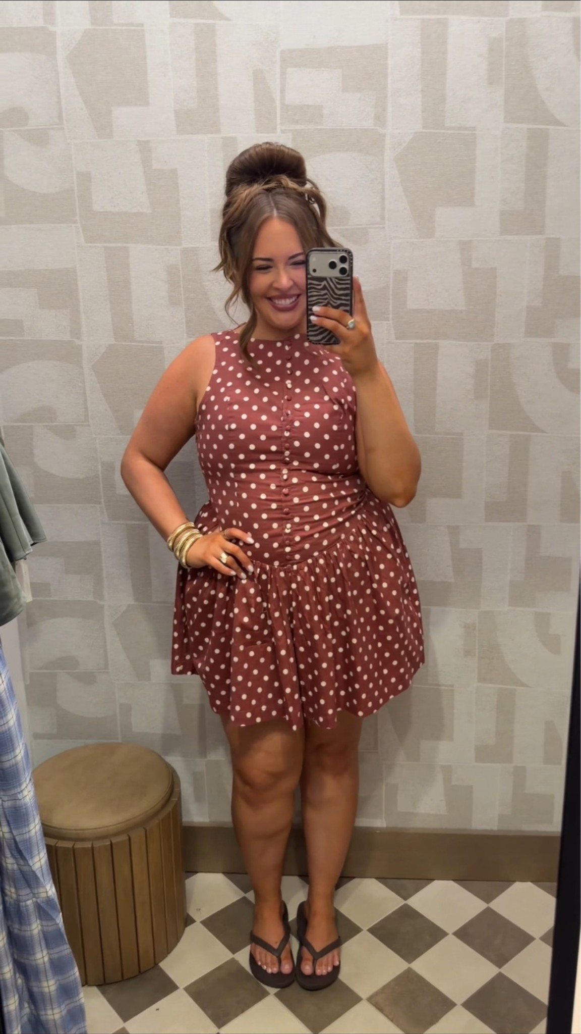 Wearing a size large!