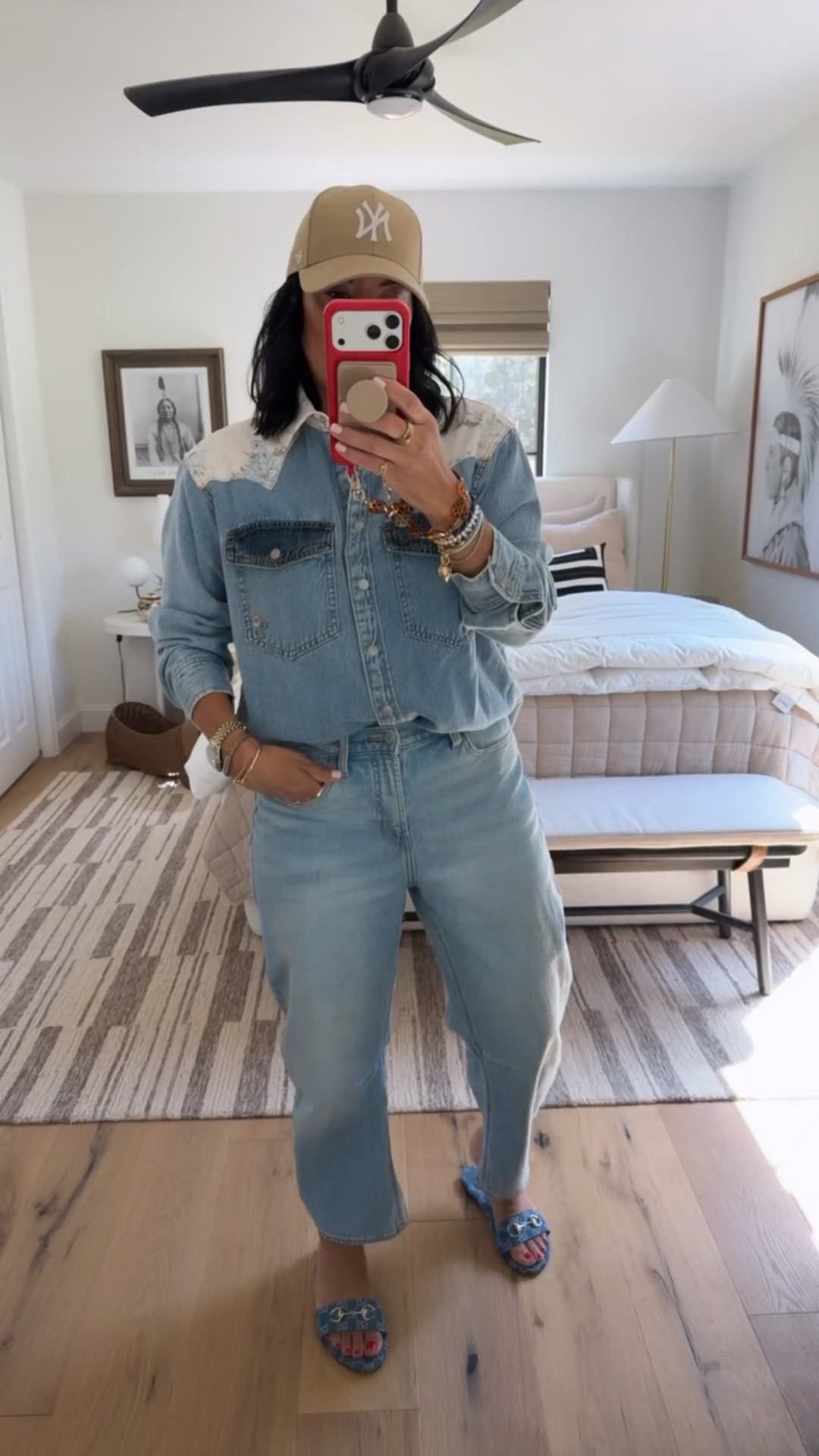 Top size medium, jeans fit tts (I’m a size 8 but if you are between sizes then size down), shoes fit tts (I’m a 9.5/10 and did a 10 in them). 



#LTKOver40 #LTKMidsize #LTKootd