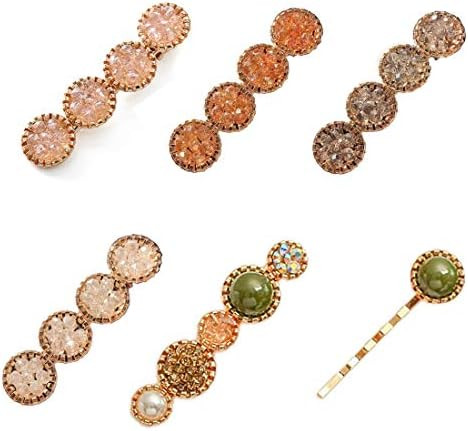 6 PCS Bling Crystal Hair Clip Word Barrettes Pins Rhinestone Luxury Hair Jewellery Headwear Acces... | Amazon (US)