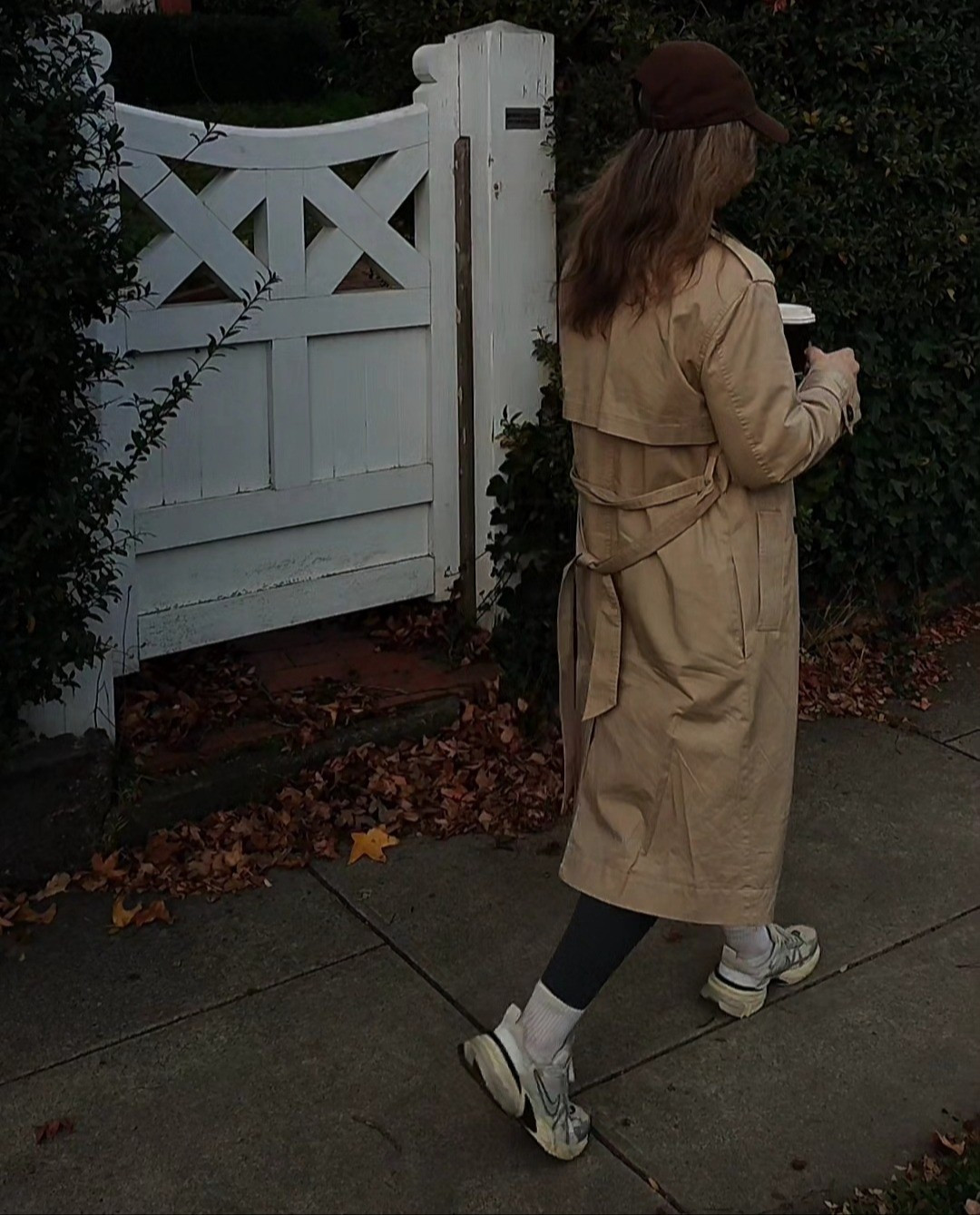 omw to grab coffee ☕🚶🏽‍♀️fave Nike's ever. @hausandvoguesneakers, runners, coffee, outfit, fashion, trench, cap, sportswear, fitness, nike

#LTKaustralia #LTKfitness #LTKshoes