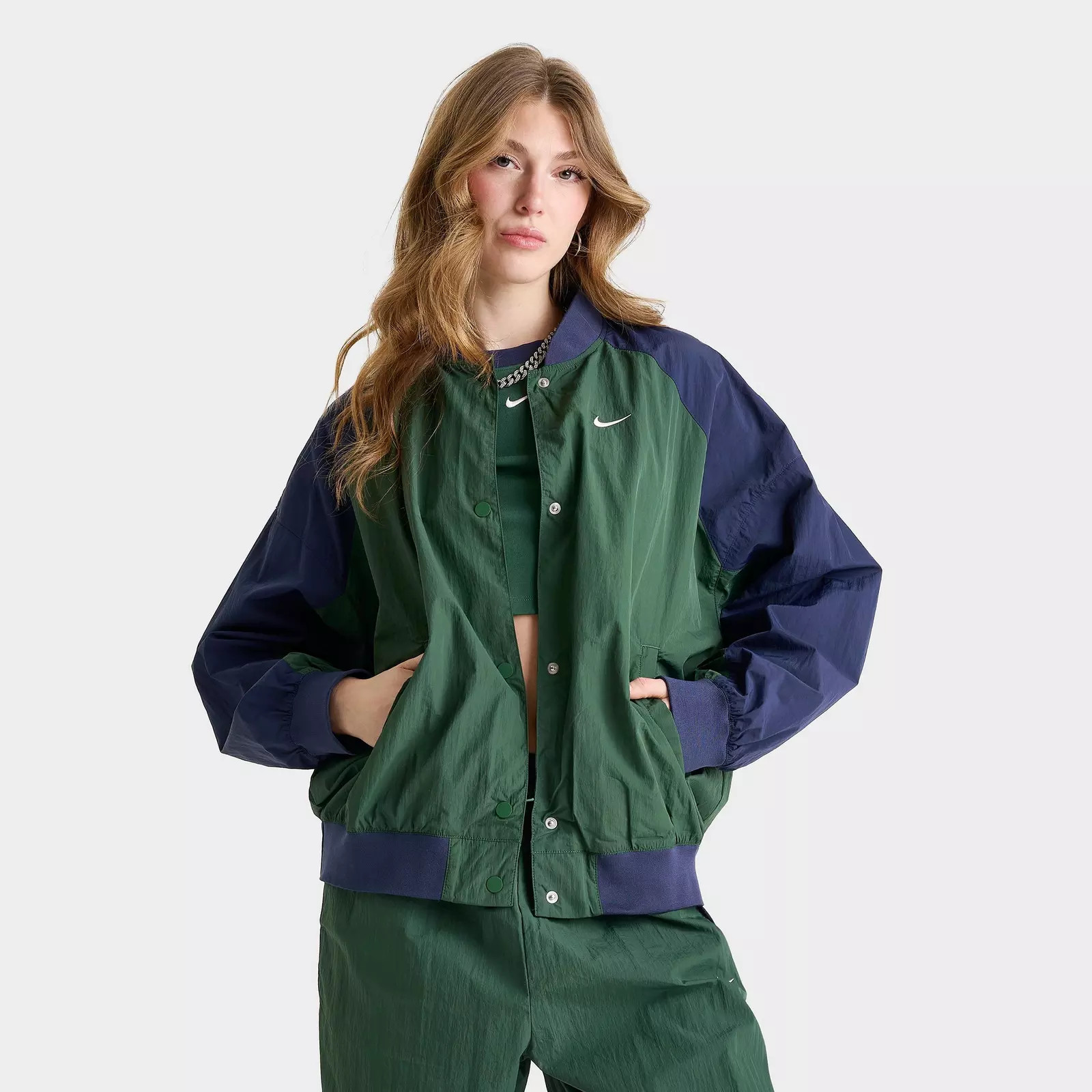 Women's Nike Sportswear Oversized Varsity Jacket | Finish Line (US)