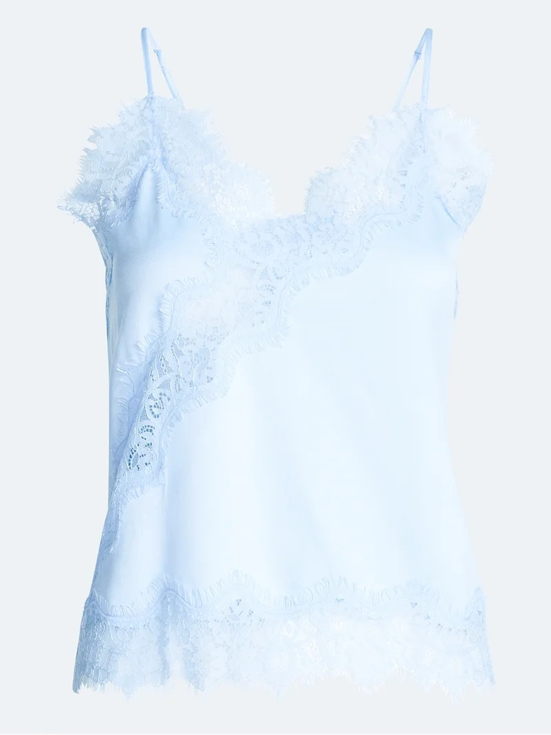 Devil Wears Prada Scoop Collection Women's Lace Trim Blouse, Sizes XS-XXL | Walmart (US)