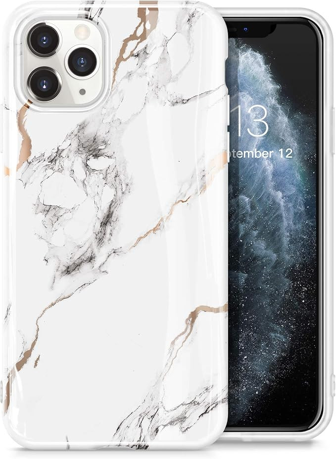 GVIEWIN Marble Case Compatible with iPhone 11 Pro Max, Slim Thin Glossy Soft TPU Rubber Gel Phone... | Amazon (US)