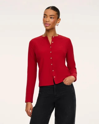 SPANX® Ribbed Knit Crewneck Cardigan | Spanx