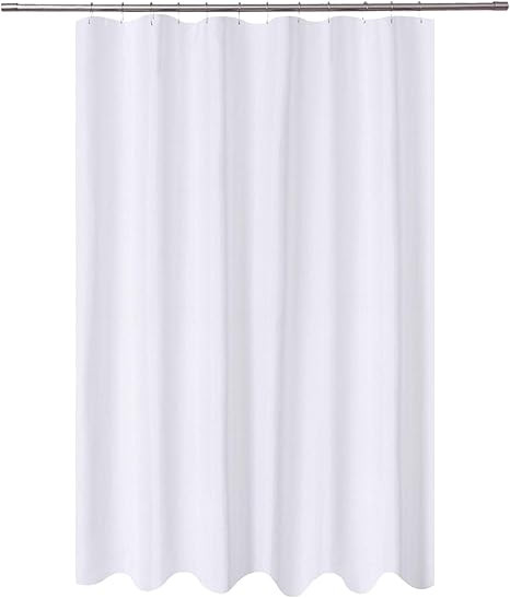 N&Y HOME Extra Long Shower Curtain Liner Fabric 72 x 96 inches, Hotel Quality, Washable, Water Re... | Amazon (US)