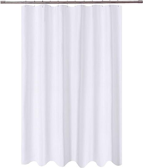 N&Y HOME Extra Long Shower Curtain Liner Fabric 72 x 96 inches, Hotel Quality, Washable, Water Re... | Amazon (US)